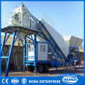 Small mobile cement silo in portable concrete mixing plant